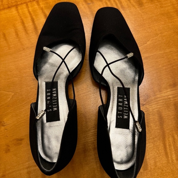 Vintage Stuart Weitzman D'Orsay Kitten Heels - Picture 1 of 4